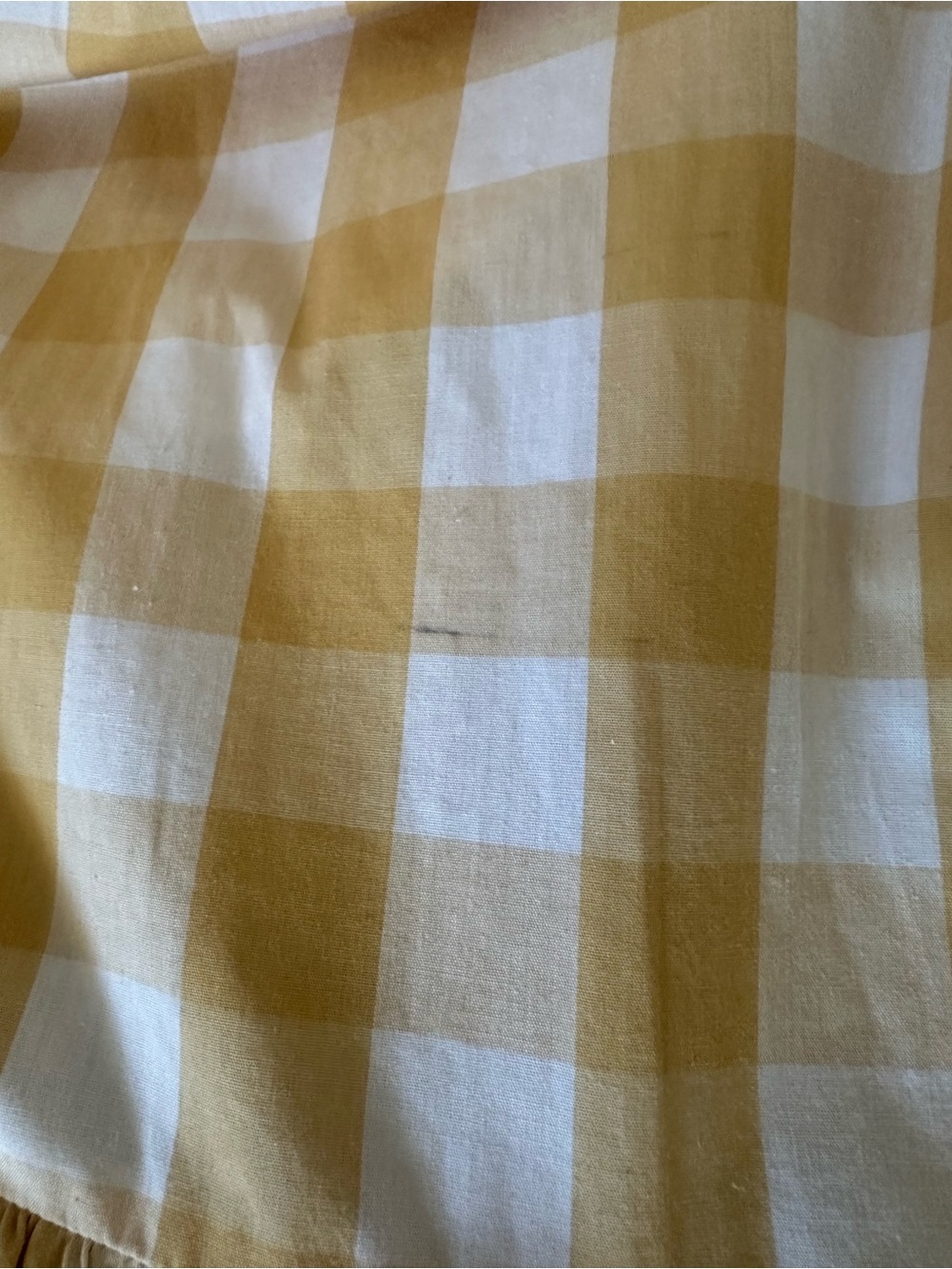 Abercrombie & Fitch Yellow Gingham Smocked Maxi Dress S - Picture 14 of 16